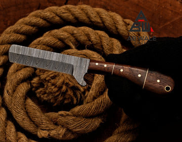 Handmade Damascus Bull Cutter Knife