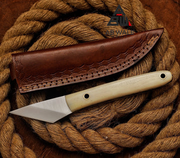 Handmade Kiridashi Utility Knife, Neck Knife, Camping Knife, Kiridashi Knives Custom Gift Birthday Gift