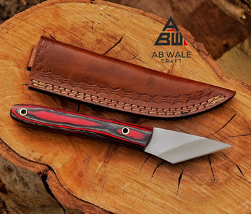 Handmade Kiridashi Utility Knife, Neck Knife, Camping Knife, Kiridashi Knives Custom Gift Birthday Gift