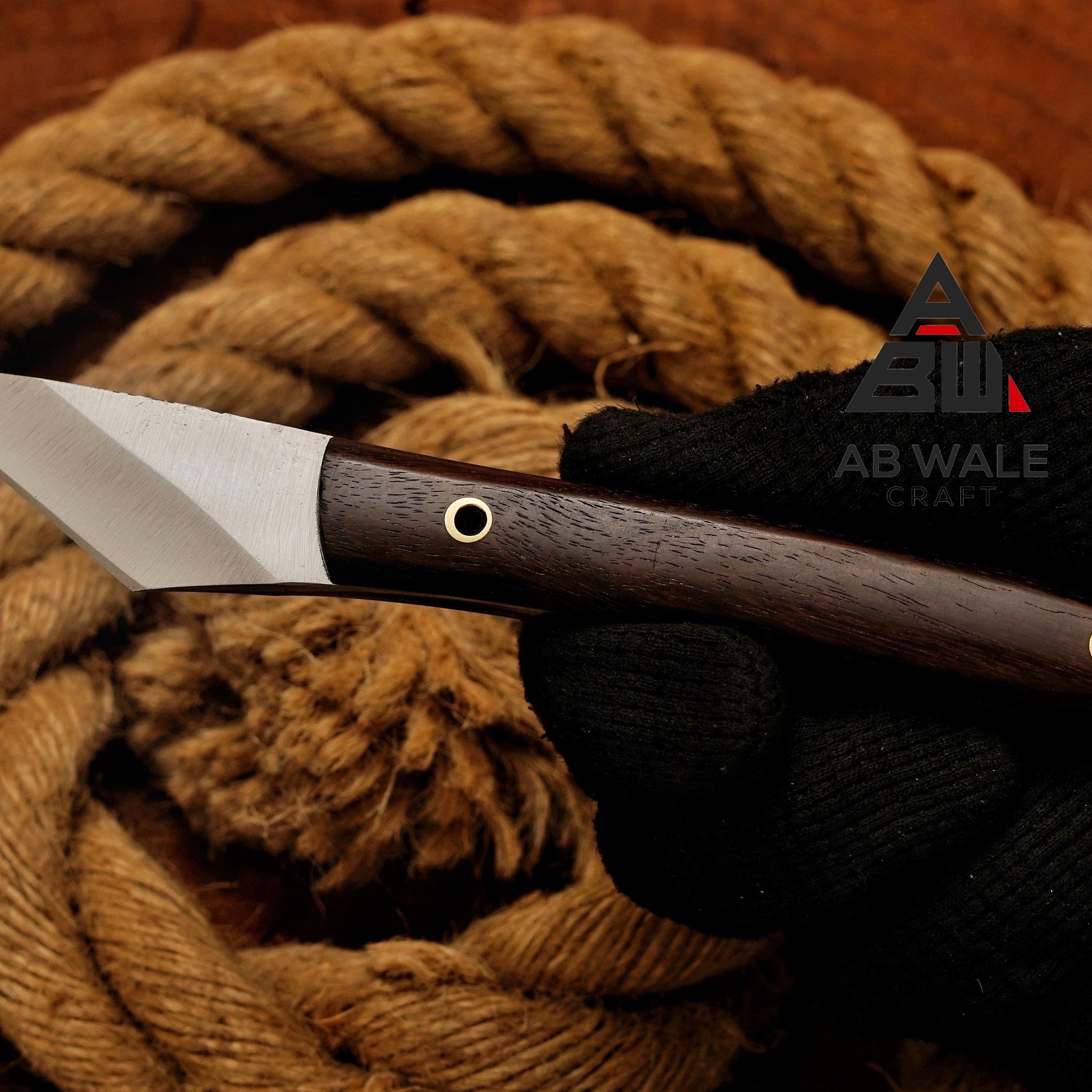 Handmade Kiridashi Utility Knife, Neck Knife, Camping Knife, Kiridashi Knives Custom Gift Birthday Gift