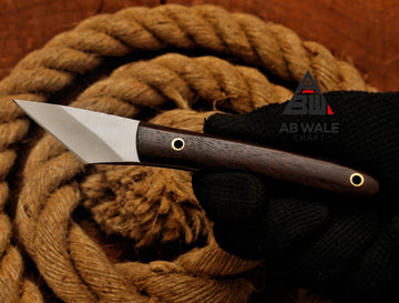Handmade Kiridashi Utility Knife, Neck Knife, Camping Knife, Kiridashi Knives Custom Gift Birthday Gift