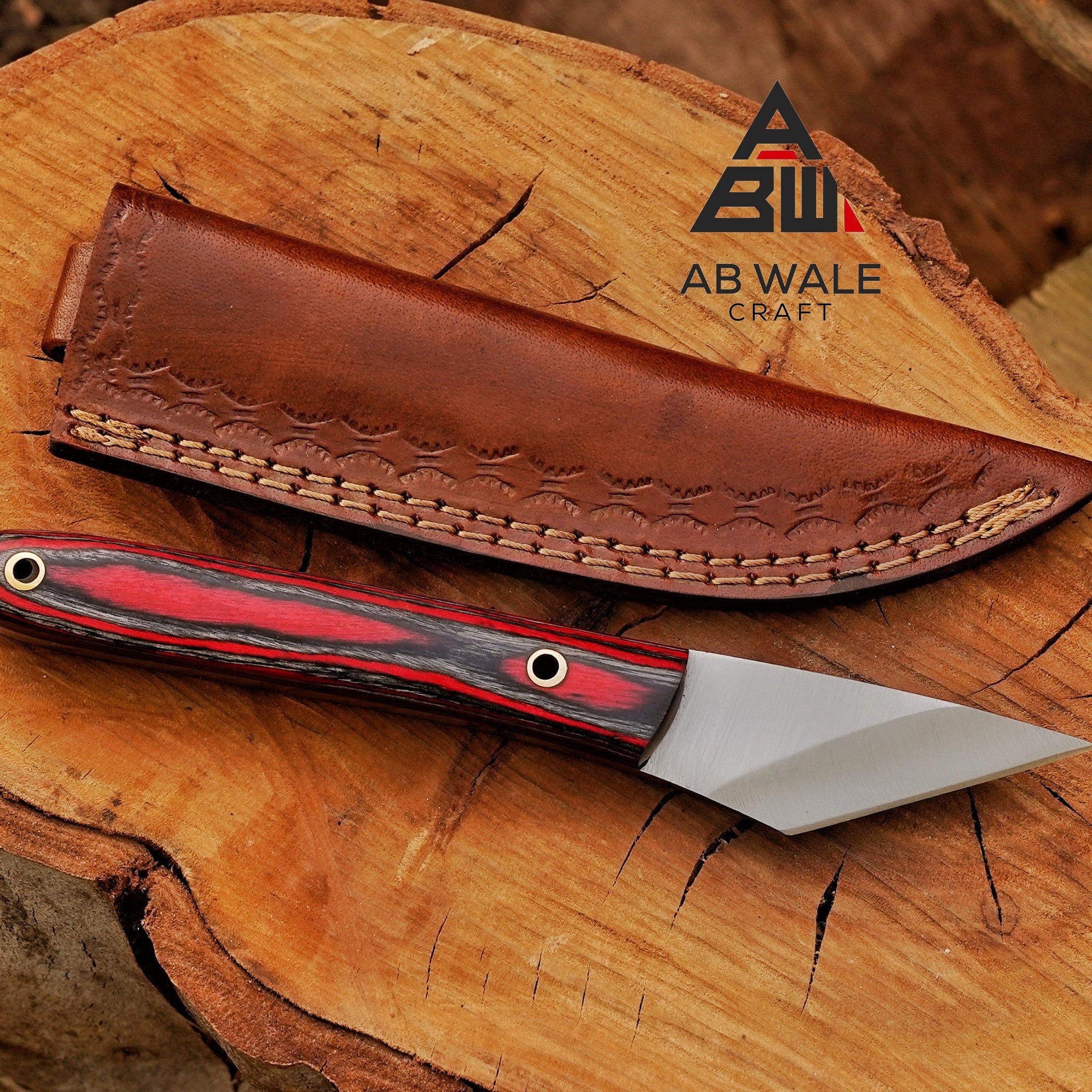 Handmade Kiridashi Utility Knife, Neck Knife, Camping Knife, Kiridashi Knives Custom Gift Birthday Gift