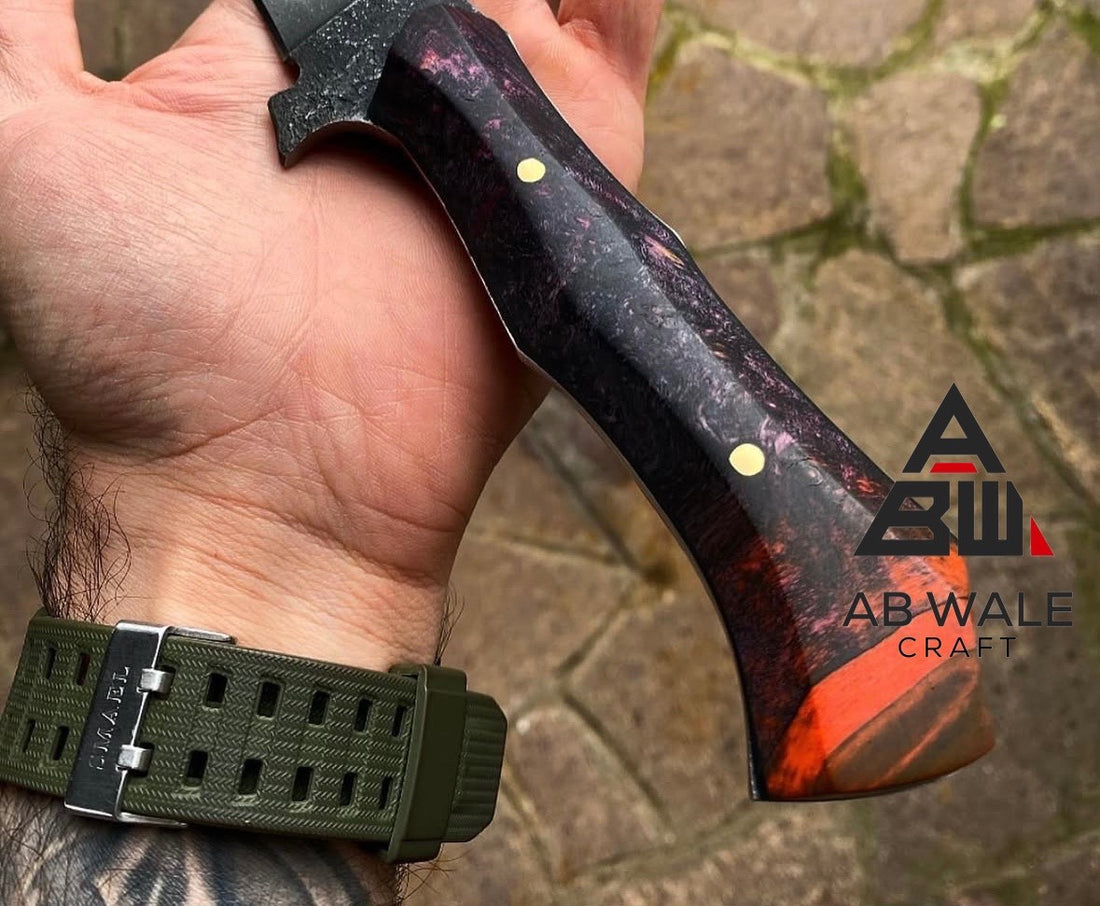 Handmade Tanto Knife With Sheaths | Fultang Bushcraft Knife | Camping | Hunting | Outdoor