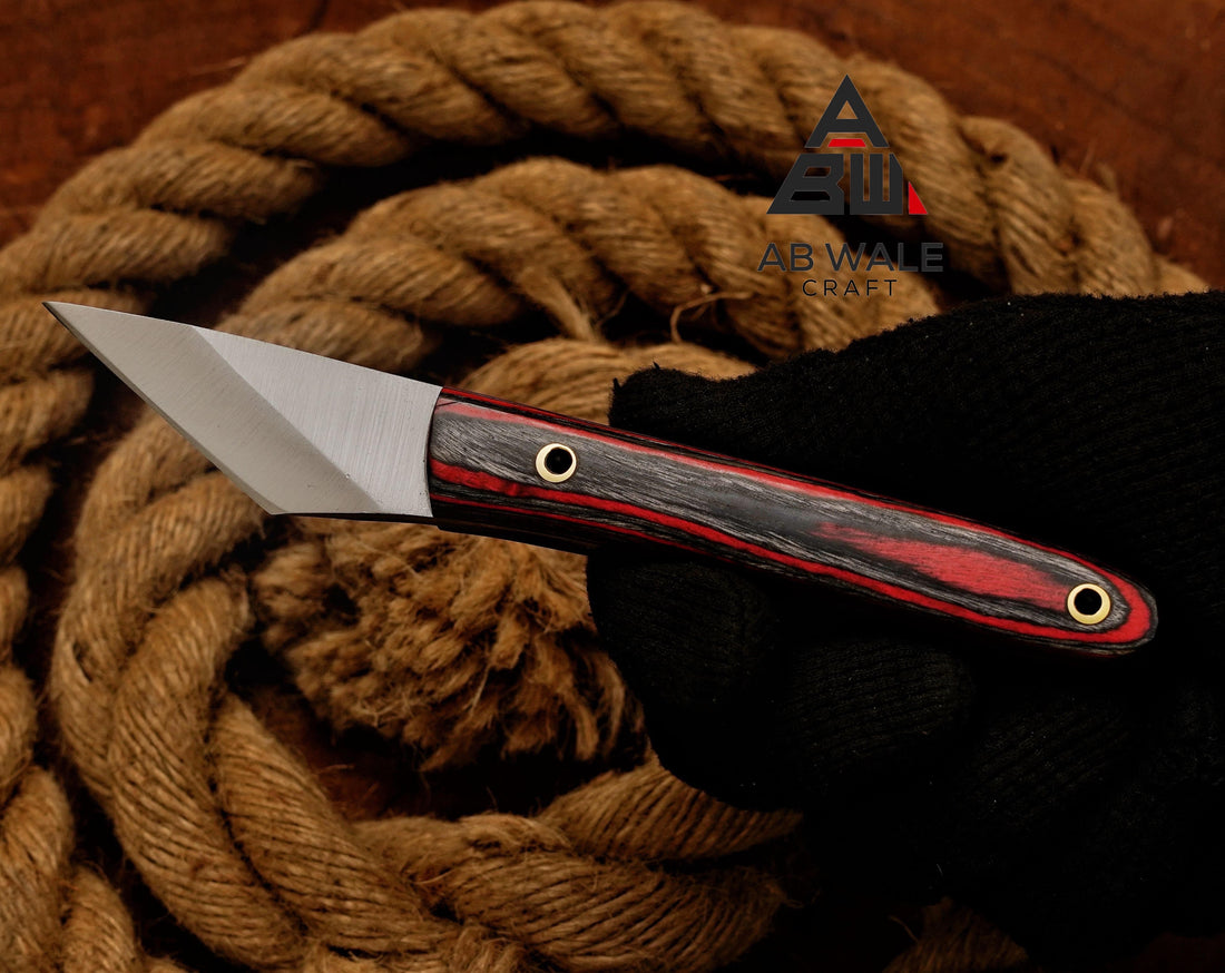 Handmade Kiridashi Utility Knife, Neck Knife, Camping Knife, Kiridashi Knives Custom Gift Birthday Gift